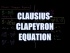 Clausius-Clapeyron Equation