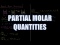 Partial Molar Quantities