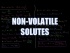 Non-Volatile Solutes