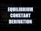 Equilibrium Constant Derivation