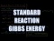 Standard Reaction Gibbs Energy