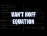 Van't Hoff Equation