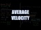 Average Velocity