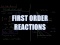 First Order Reactions