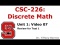 Review for Test 1