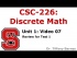 Review for Test 1