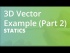 3D Vectors Example (Part 2)