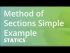 Method of Sections Simple Example
