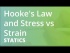 Hooke's Law and Stress vs Strain