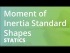Moment of Inertia Standard Shapes