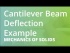 Cantilever Beam Deflection Example