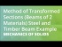 Method of Transformed Sections (Beams of 2 Materials) Steel a