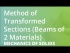Method of Transformed Sections (Beams of 2 Materials)