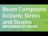 Beam Composite Actions: Stress and Strains