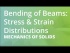 Bending of Beams: Stress & Strain Distributions