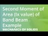 Second Moment of Area (Ix value) of Band Beam Example