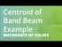 Centroid of Band Beam Example