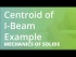 Centroid of I-Beam Example