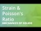 Strain & Poisson's Ratio
