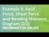 Example 5: Axial Force, Shear Force and Bending Momemt Diagram (2/2)