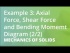 Example 3: Axial Force, Shear Force and Bending Momemt Diagram (2/2)