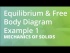 Equilibrium & Free Body Diagram Example 1