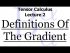 The Two Definitions of the Gradient