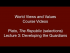 Plato, Republic (lecture 3)