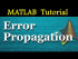 Step-wise Methods & Error Propagation