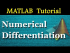 Numerical Differentiation in MATLAB