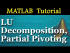 LU Decomposition and Partial Pivoting