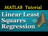Linear Least Squares Regression
