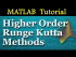 Higher Order Runge Kutta Methods
