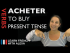 Acheter (to buy) — Present Tense
