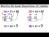 Addition of Double Digit Numbers: 1