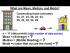 Mean, Median, Mode