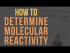 How to tell if a molecule will be reactive or not