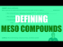 Defining meso compounds