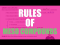 The 3 rules of meso compounds