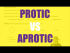 The difference between protic vs. aprotic solvents