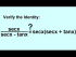 Verify the Identity: 4