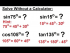 Find sin75,...tan135 (Without a Calculator)