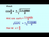 Proof Half Angle Formula: cos(x/2)