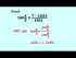 Proof Half Angle Formula: tan(x/2)