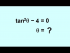 Solve tan^2(theta)-4=0, theta=?