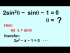 Solve 2sin^2(theta)-sin(theta)-1=0, theta=?