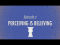 Perceiving is Believing