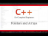 Pointers and Arrays