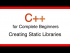 Static Creating Libraries