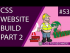 CSS Website Build (Part 2)